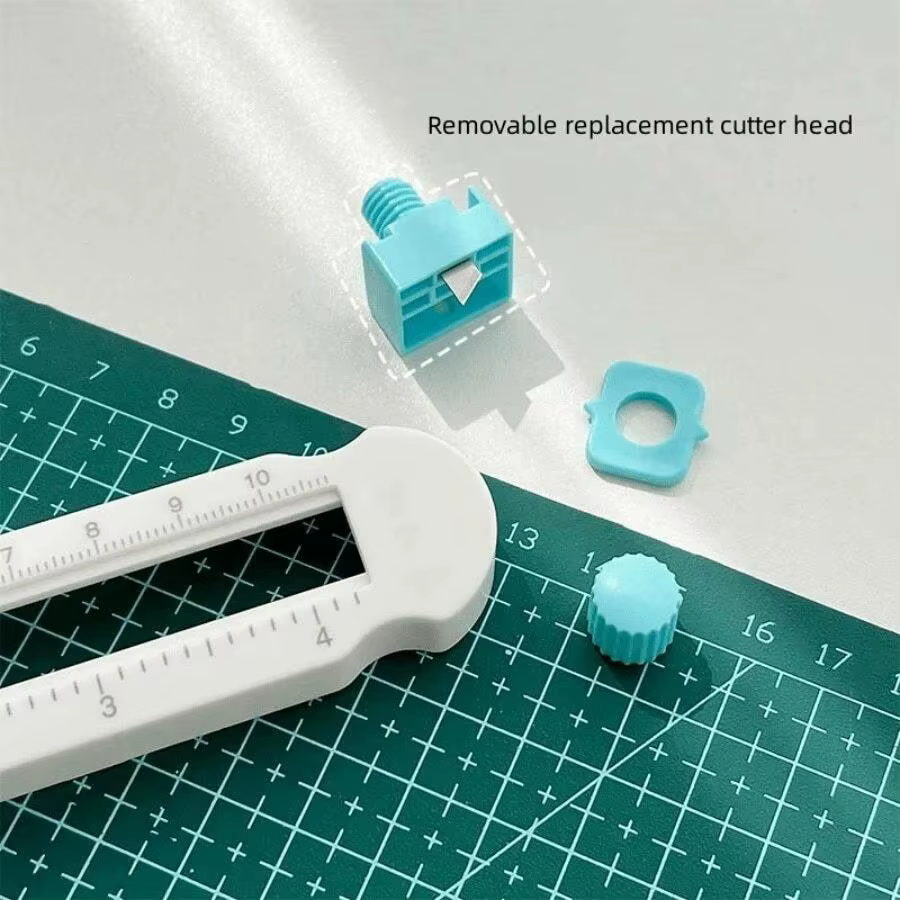 Coupe-papier circulaire en plastique de 2 à 20cm, outil de découpe artisanal multifonctionnel, cartes de scrapbooking pour papeterie scolaire, fournitures de bureau