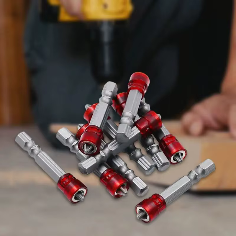 4 PCS Haute Qualité Unique Double Tête Magnétique Anneau Tournevis Perceuse Électrique Vis Vent Lot Bâton Forte Croix