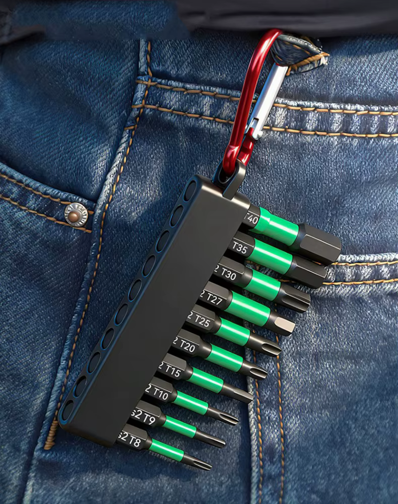 Lot de 10 embouts de visseuse à percussion Torx