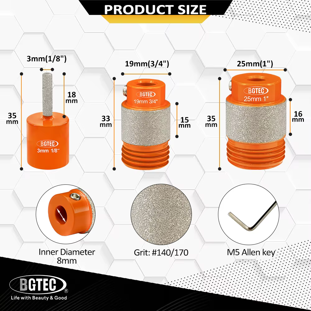 BGTEC – embout de meuleuse pour vitraux