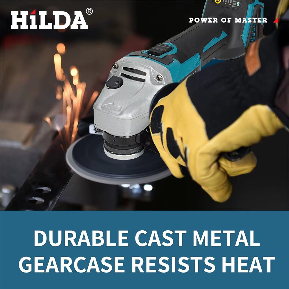 HILDA 125mm meuleuse d'angle sans brosse et brossée rectifieuse sans fil coupe 12V
