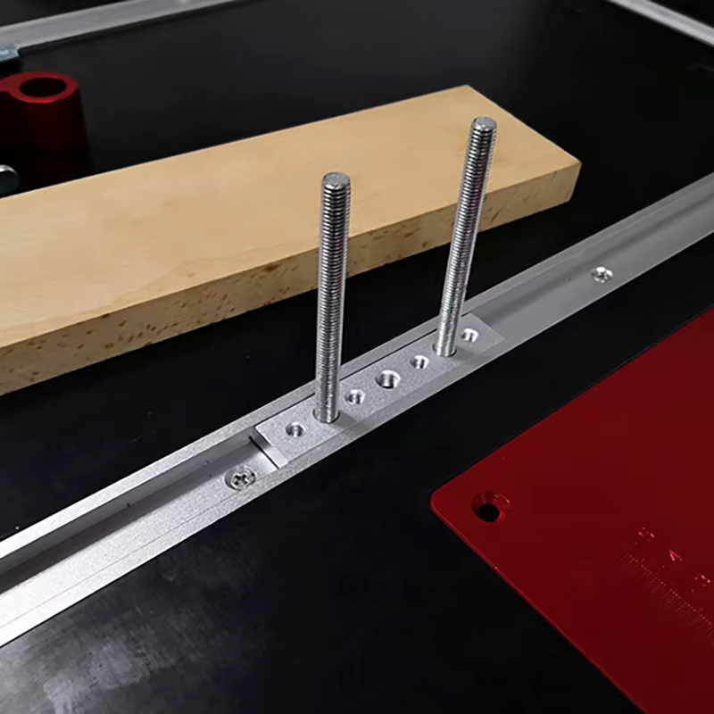 Scie de Table barre d'onglet curseur jauge tige T fente onglet piste M6/M8T vis fixation