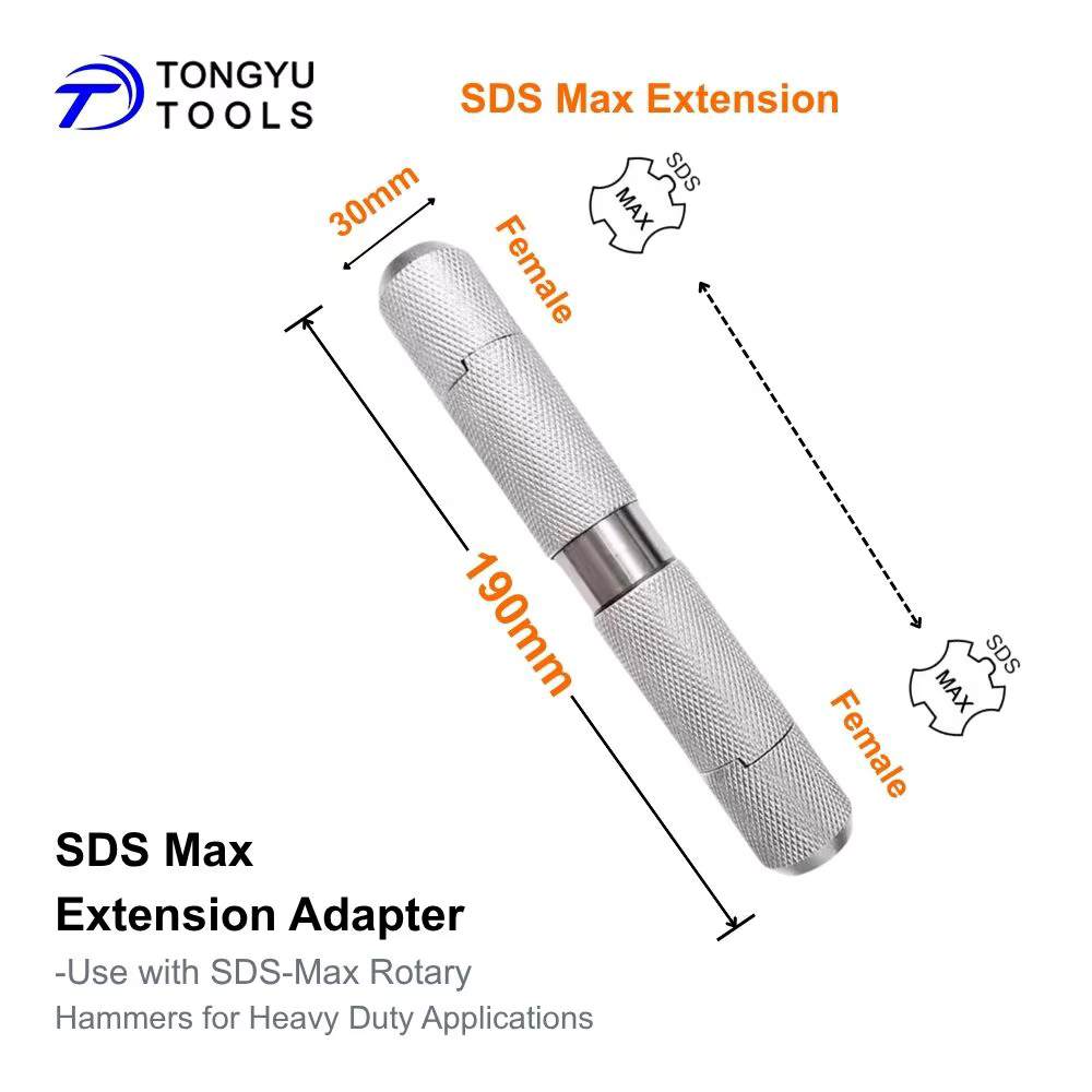 Tige d'extension SDS Max avec adaptateur de coupleur Max-Lock pour marteau perforateur