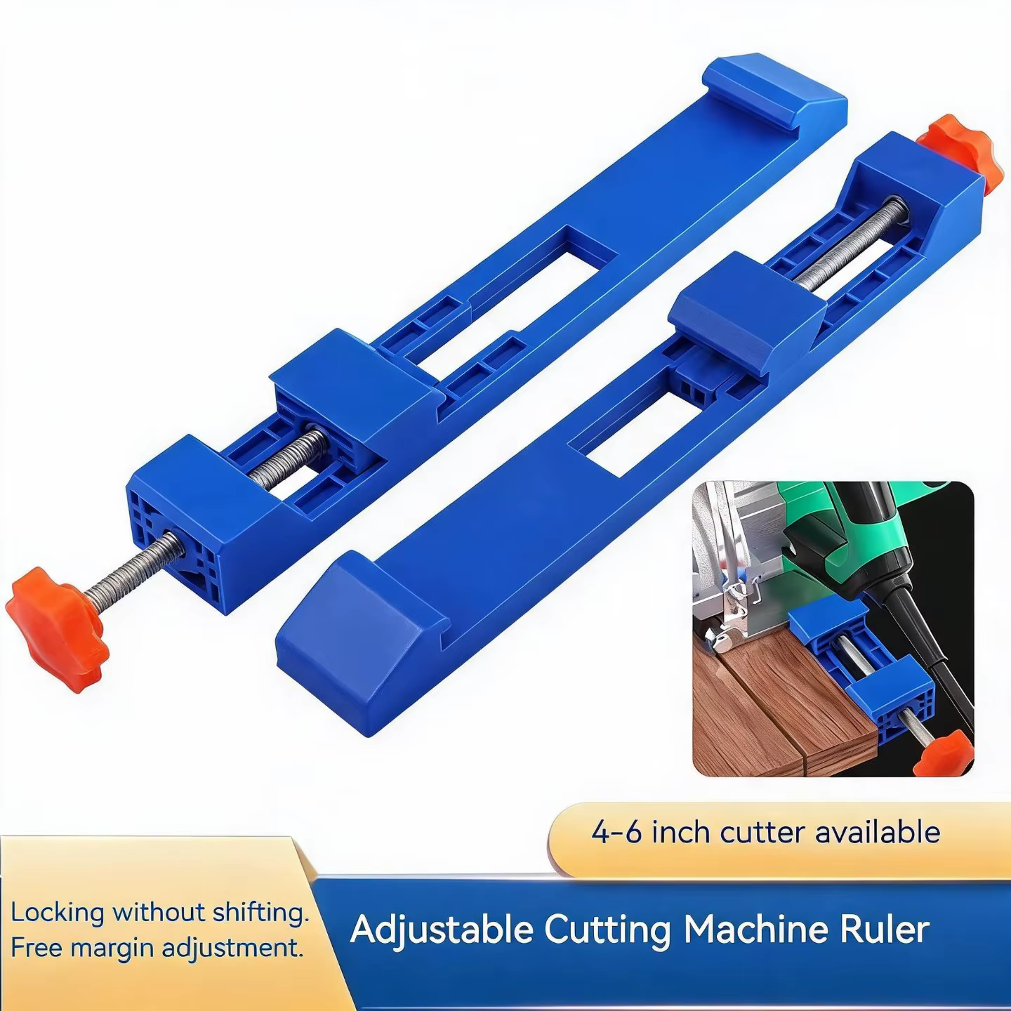 Rail de guidage réglable pour scie circulaire - Outil de coupe portable pour le travail du bois