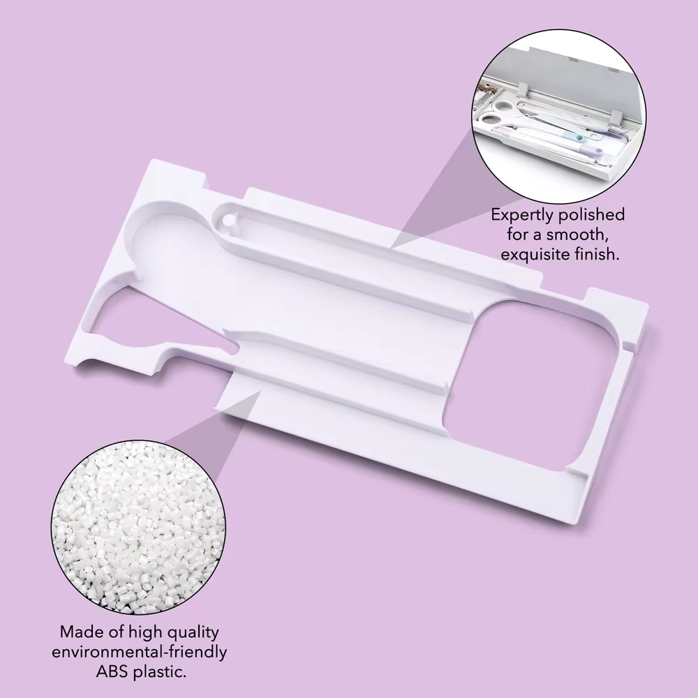 Kit de rangement pour outils 4 pièces/ensemble, insert pour lames, boîtier, pointe / Kit d'outils de désherbage, plateau organisateur compatible avec Cricut Maker 3 et Maker