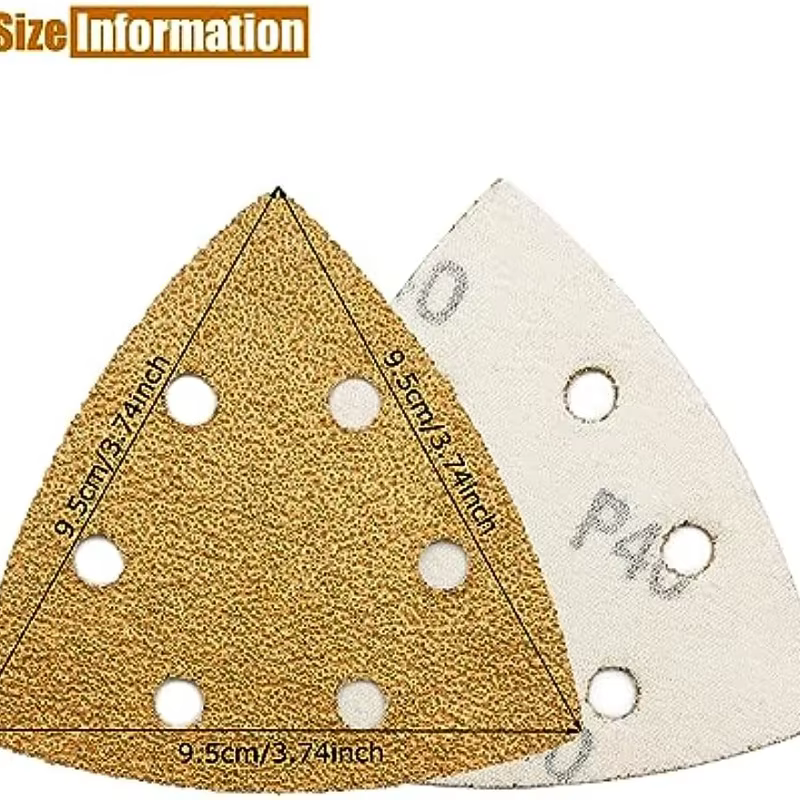 Papier de Verre Triangulaire Osccorporelle avec Crochet et Boucle