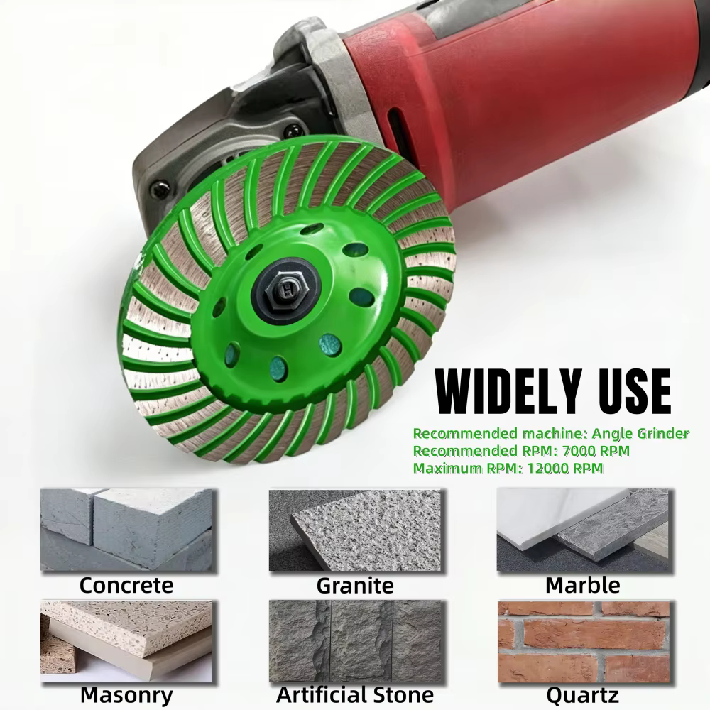 Disque de meulage diamanté 115/125 mm pour meuleuse d'angle