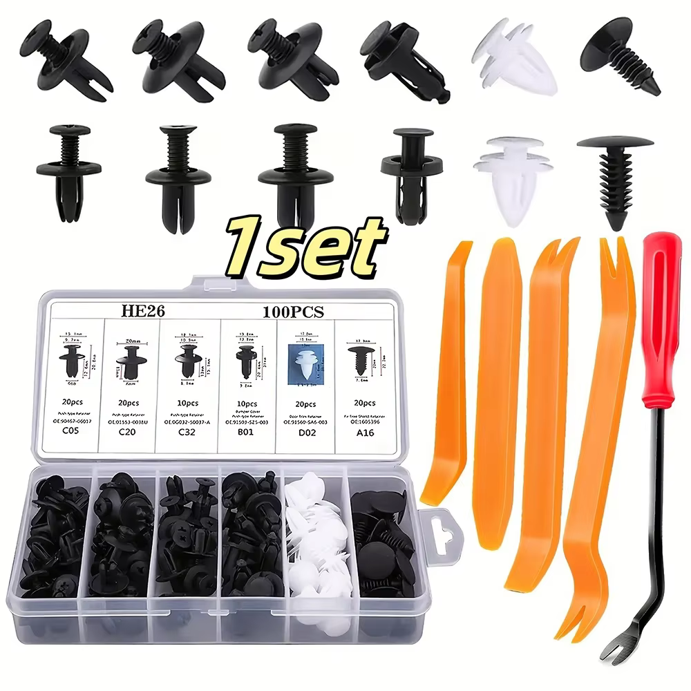 Nouvel ensemble d'outils manuels pour voiture, kit d'outils de démontage automobile, outil de réparation stéréo, outils de démontage de tableau de bord, outils de démontage de garnitures intérieures e