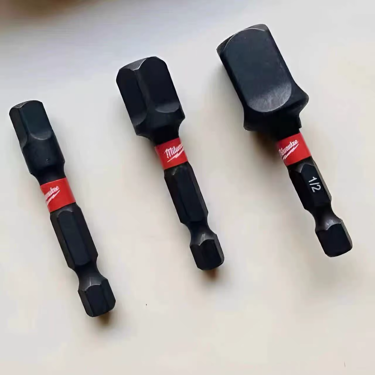 Milwaukee 48-32-5033 SHOCKWAVE Ensemble d'adaptateurs de douilles à tige hexagonale 3 pièces en acier allié durable
