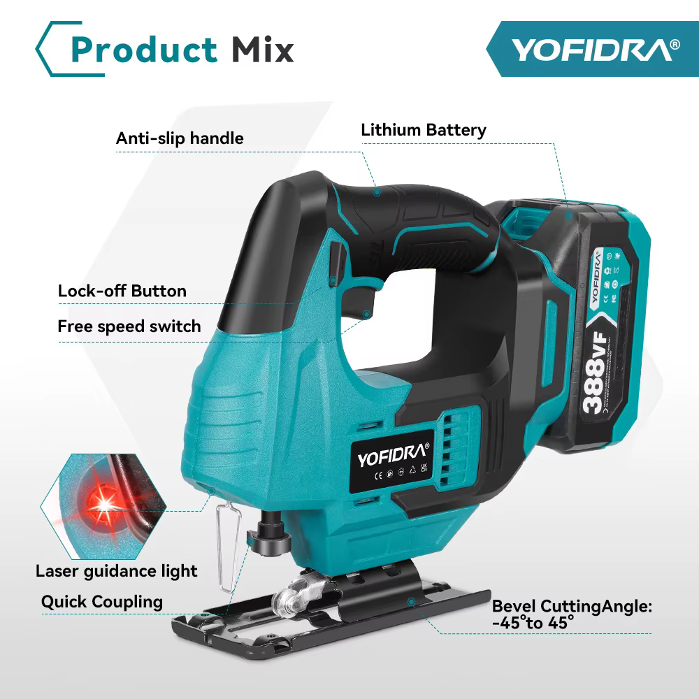 YOFIDRA – scie sauteuse électrique sans balais