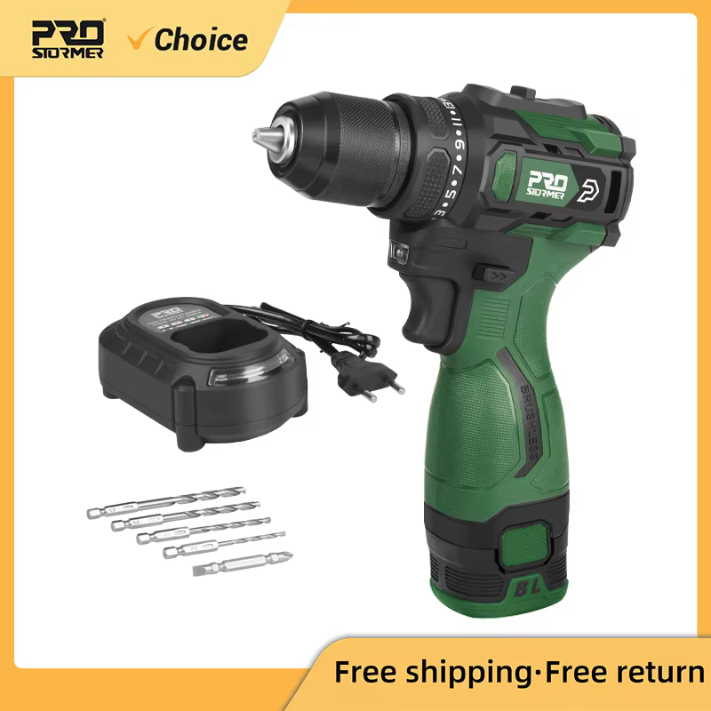 PROSTORMER – perceuse électrique sans balais 17V 55nm
