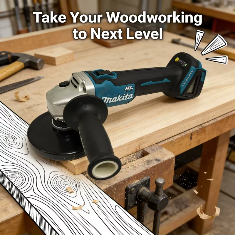 Makita DGA404 Meuleuse d'angle sans fil 18V - Ponceuse électrique et machine à meuler sans fil (outil seul)