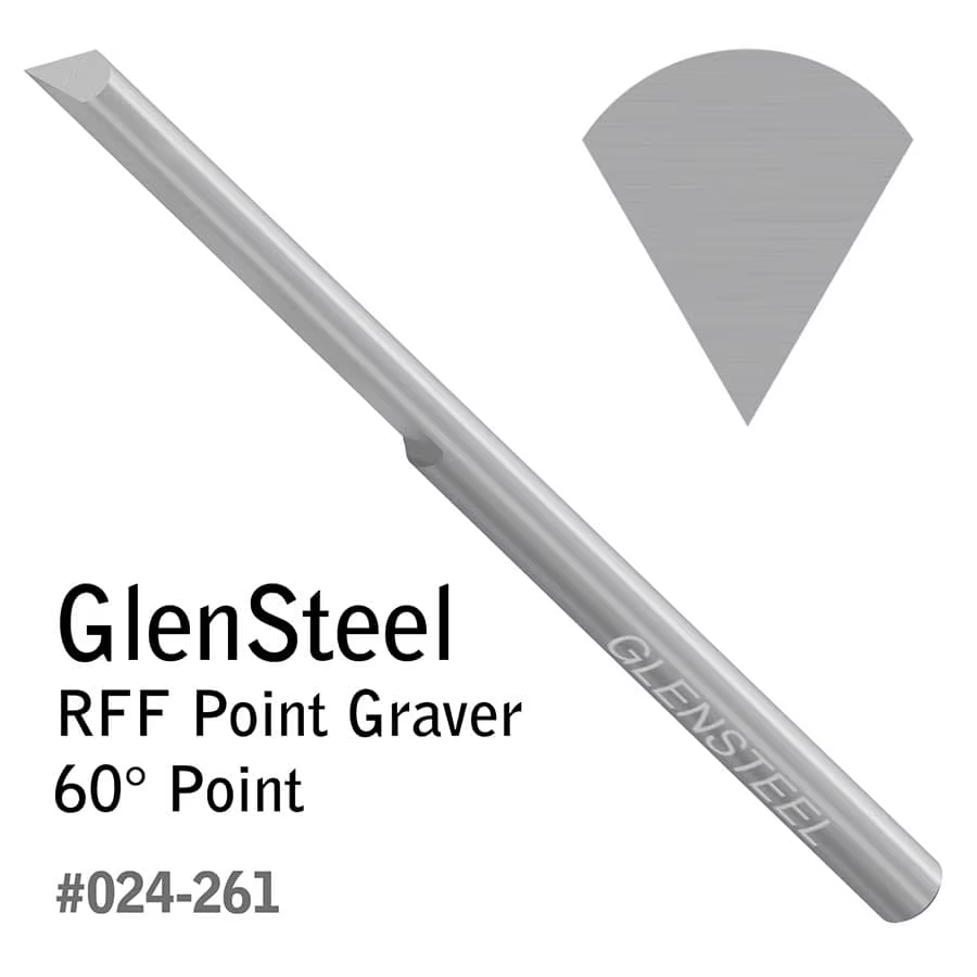 Graveur à pointe GRS GlenSteel RFF 30 ° -120 ° Outil de gravure