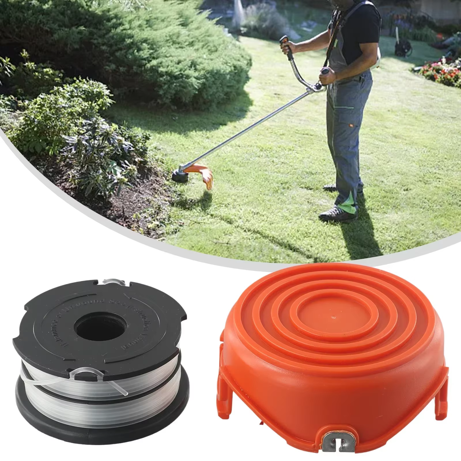 Ligne et capuchon de bobine de débroussailleuse pour Black Decker, accessoires, GL315, GL350, GL650, GL3ino SB, GL546SC, GL650SBC, GL651SB, GL652, GL653, GL65, GL656
