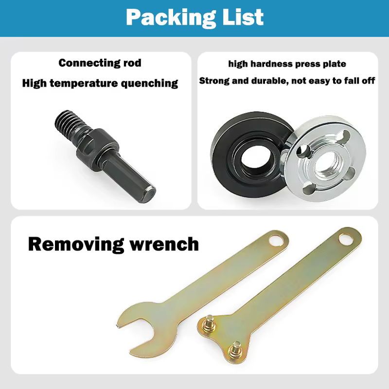 Adaptateur de conversion de perceuse électrique 10 mm en meuleuse d'angle pour disque de coupe et roue de polissage – Accessoires d'installation