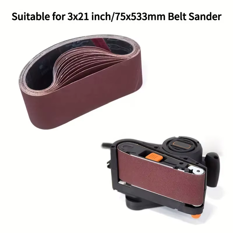 Bande abrasive adaptée à la ponceuse