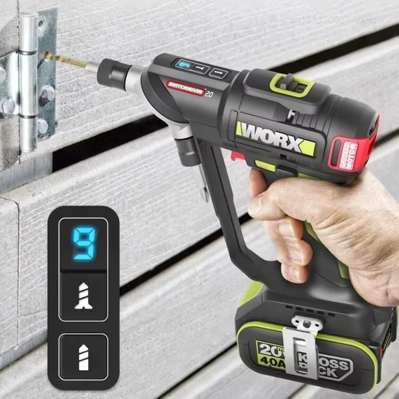 WORX WU177 clé à moteur électrique sans brosse à couple élevé tournevis à percussion sans fil perceuse