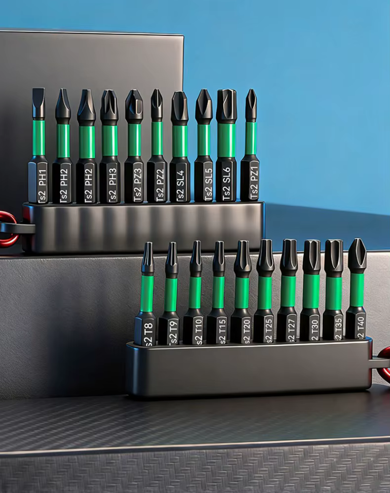 Lot de 10 embouts de visseuse à percussion Torx