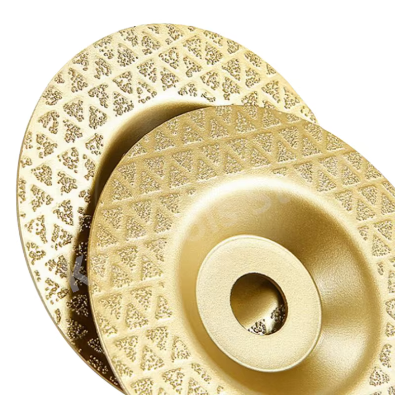 1 pièce/3 pièces 45/60/100 # Plaque de meulage de bol étoile de diamant brasé