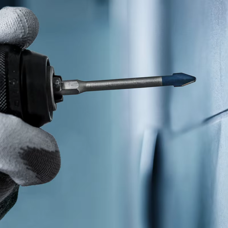 Forets en céramique dure BOSCH Hex-9 EXPERT Small Blue Arrow pour le perçage de marbre