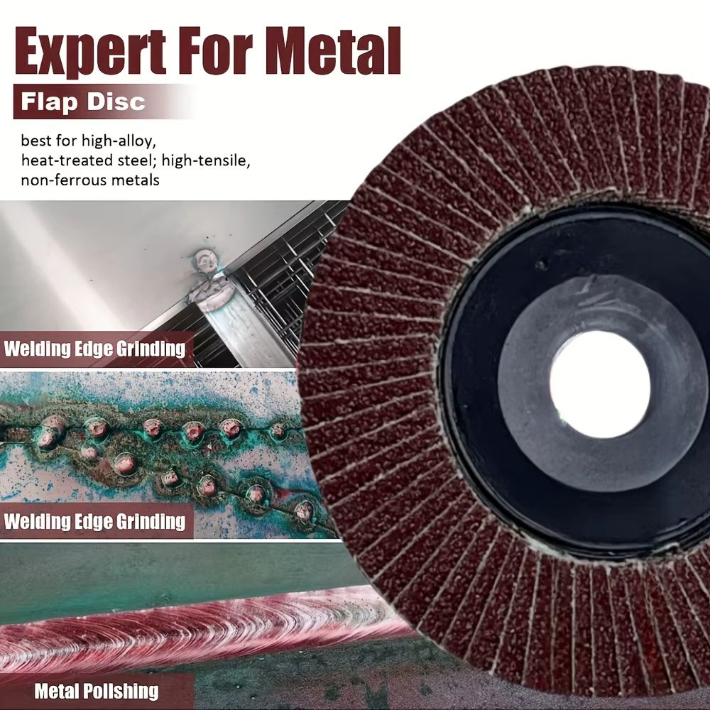 3/5/10 pièces disque plat 4 pouces 100mm meule coupe acier au carbone pour meuleuse d'angle sable huile polissage outil abrasif