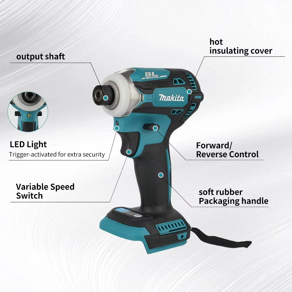 Makita DTD171 18V Perceuse-visseuse compacte sans balais rechargeable pour le bricolage domestique et les systèmes d'amélioration 2026
