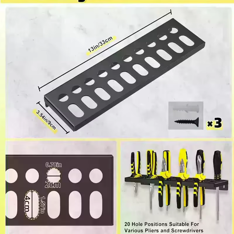 Unité murale d'atelier pour stocker des outils métalliques tels que les pinces