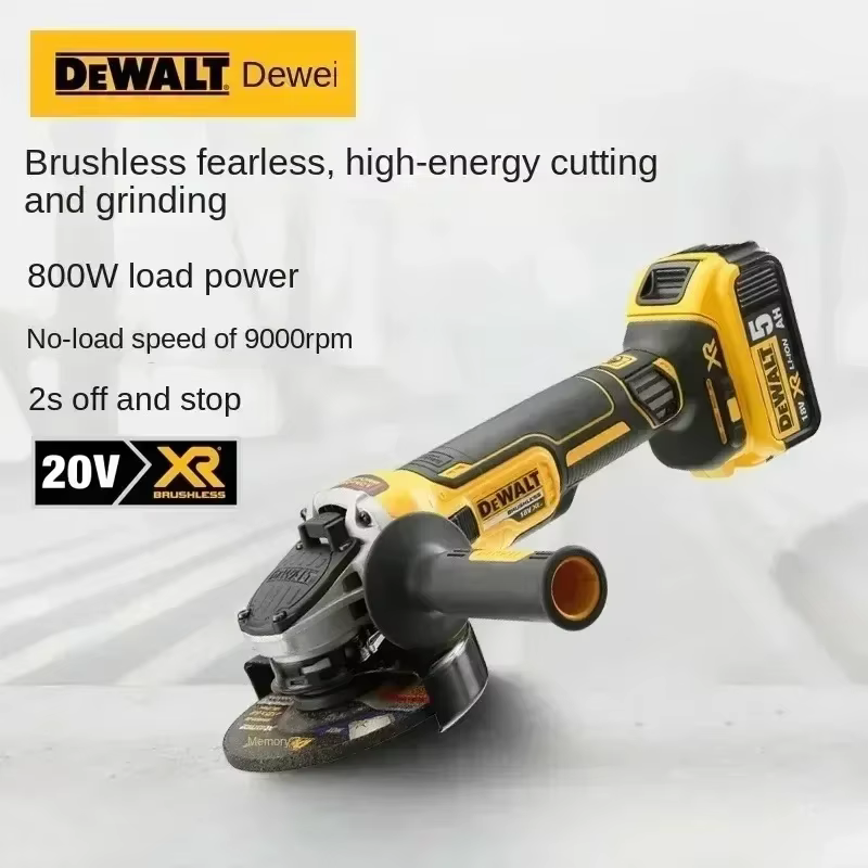 DEWALT DCG405 Meuleuse d'angle sans fil 18V 125mm à batterie lithium