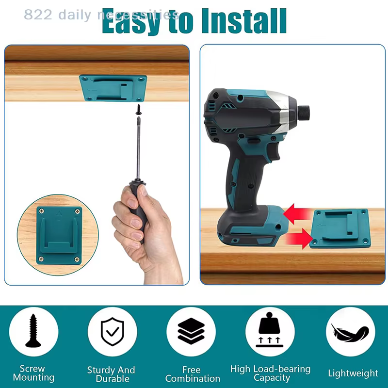 Support de fixation pratique pour outils 18V