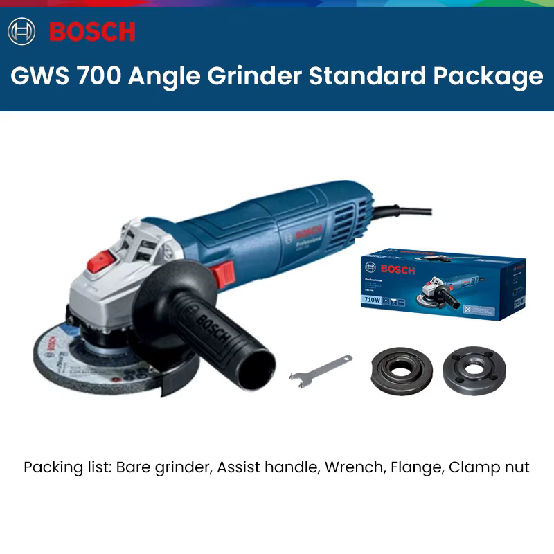 Bosch GWS700 meuleuse d'angle électrique 12000 tr/min rectifieuse portative multifonctionnelle pour le polissage des métaux outils électriques de coupe