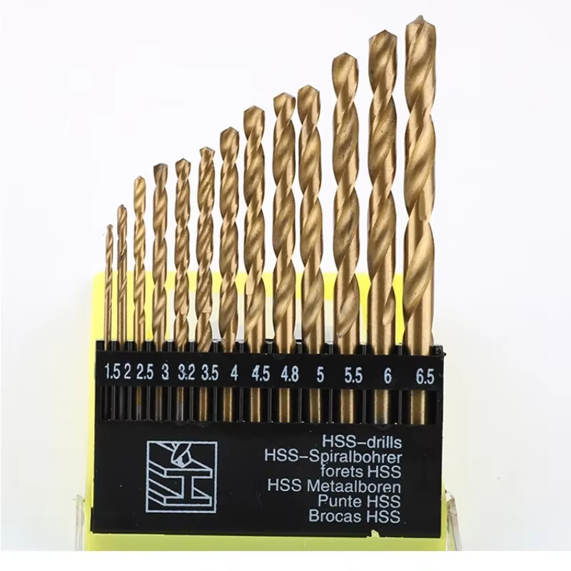 Ensemble de 13 forets en acier rapide