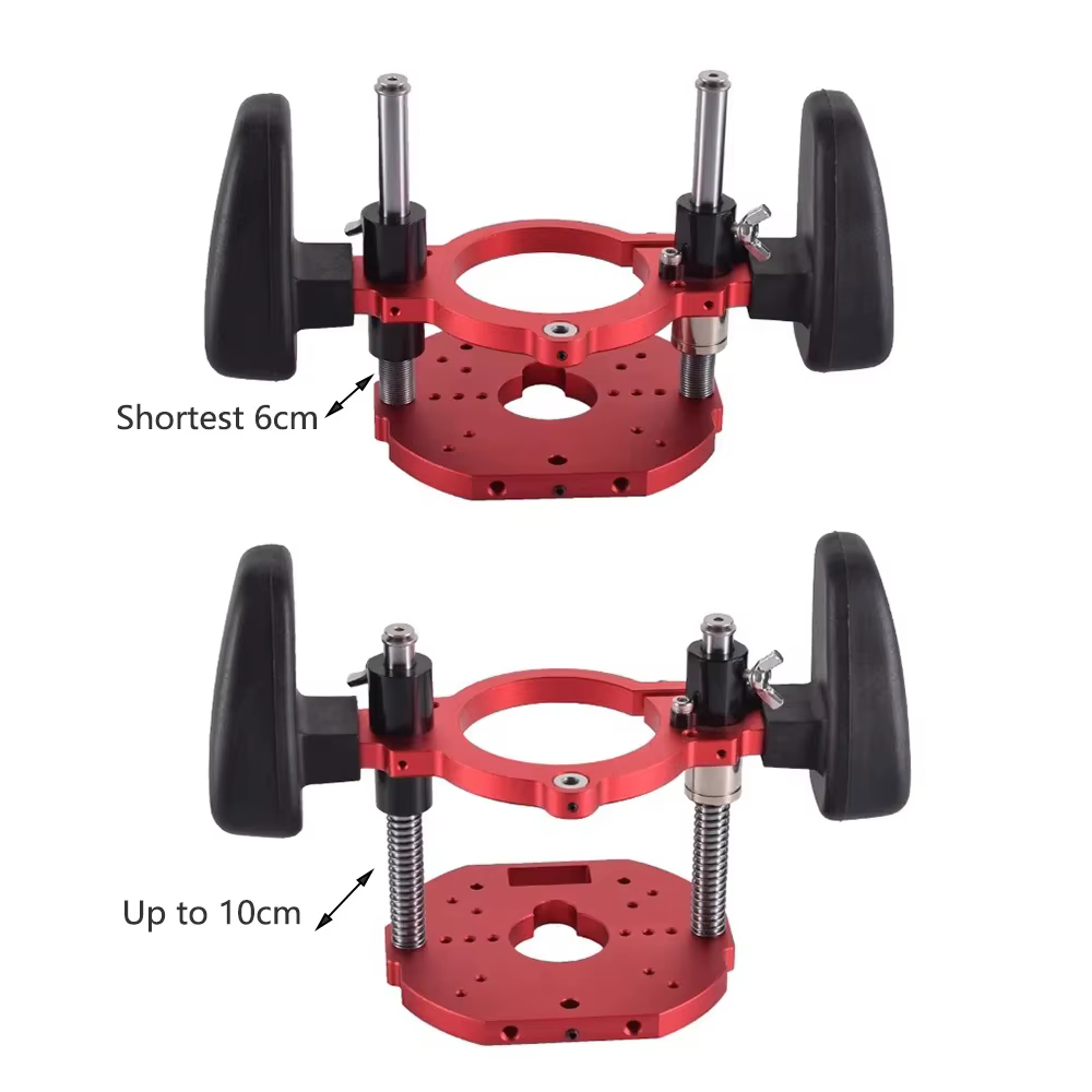 Base de routeur plongeante pour machine de coupe