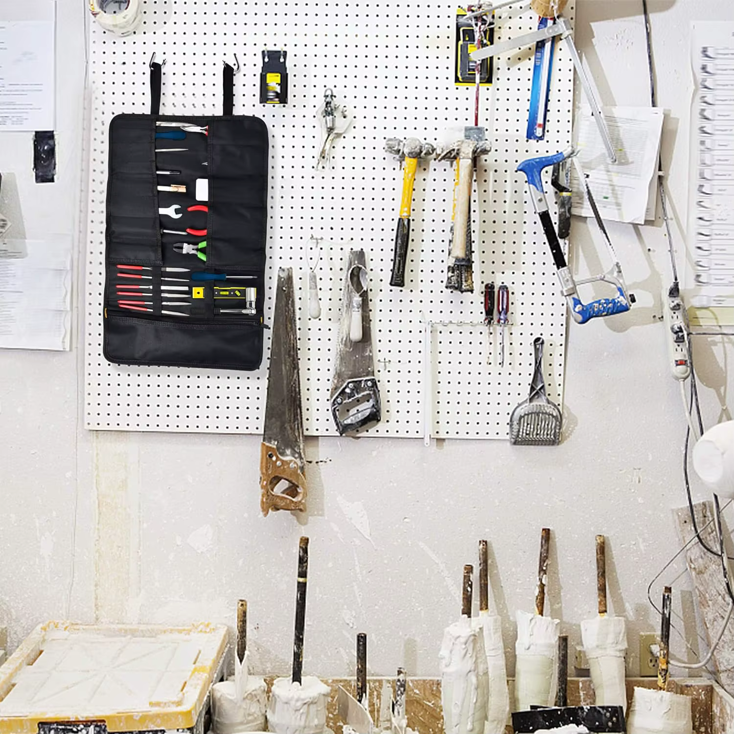 Sac de rangement enroulable pour outils