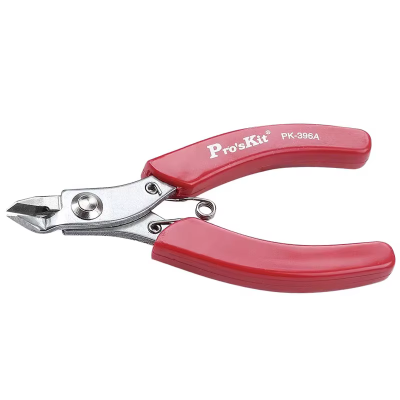 Proskit 1PK-396A/1PK-396B pince antidérapante de précision en acier inoxydable avec poignée rouge électronique bricolage outils à main de réparation domestique