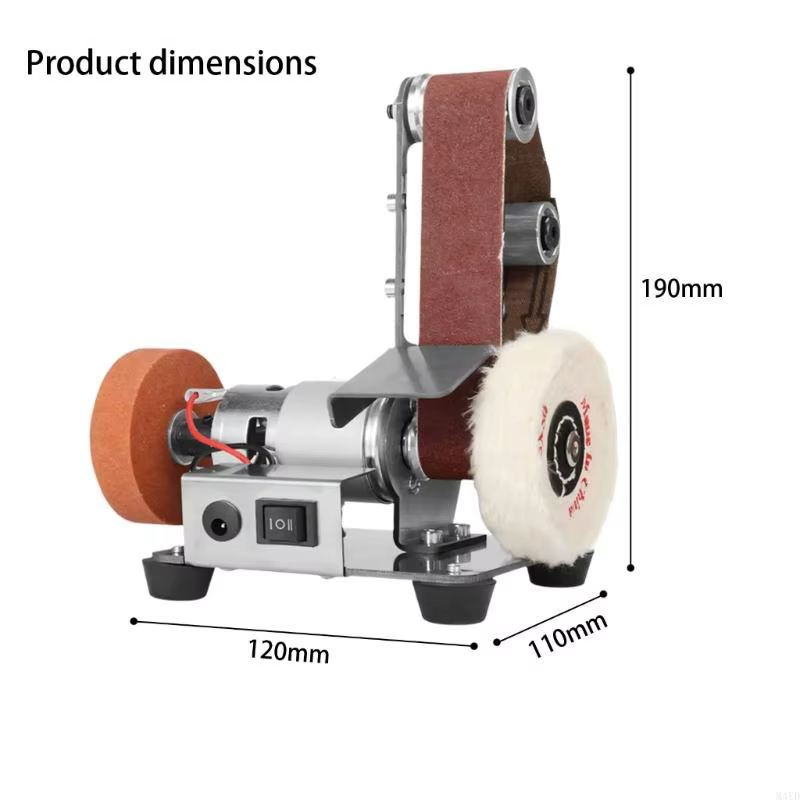 Mini outil finition ponceuse comprenant 20 bandes abrasives