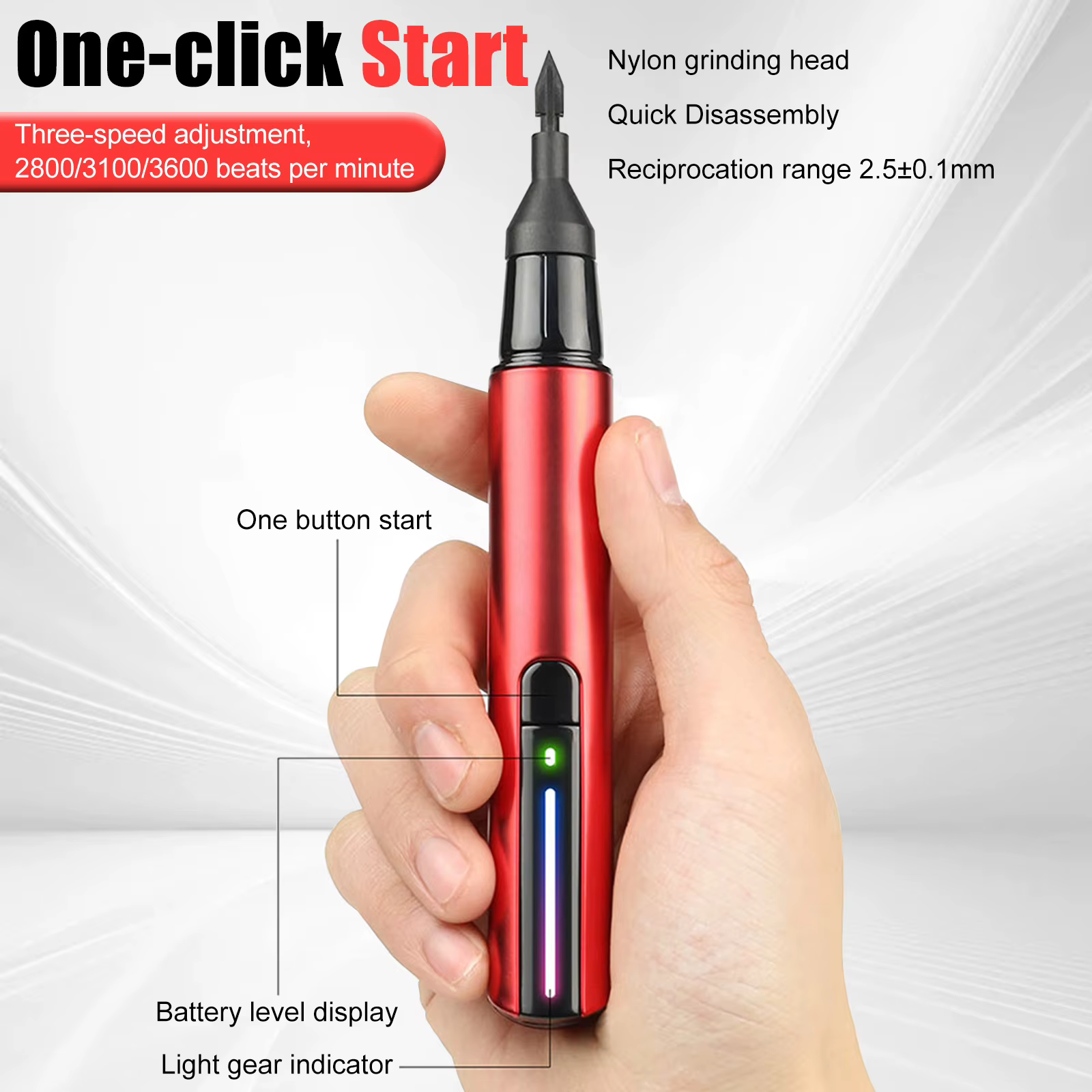 Stylo de ponçage électrique