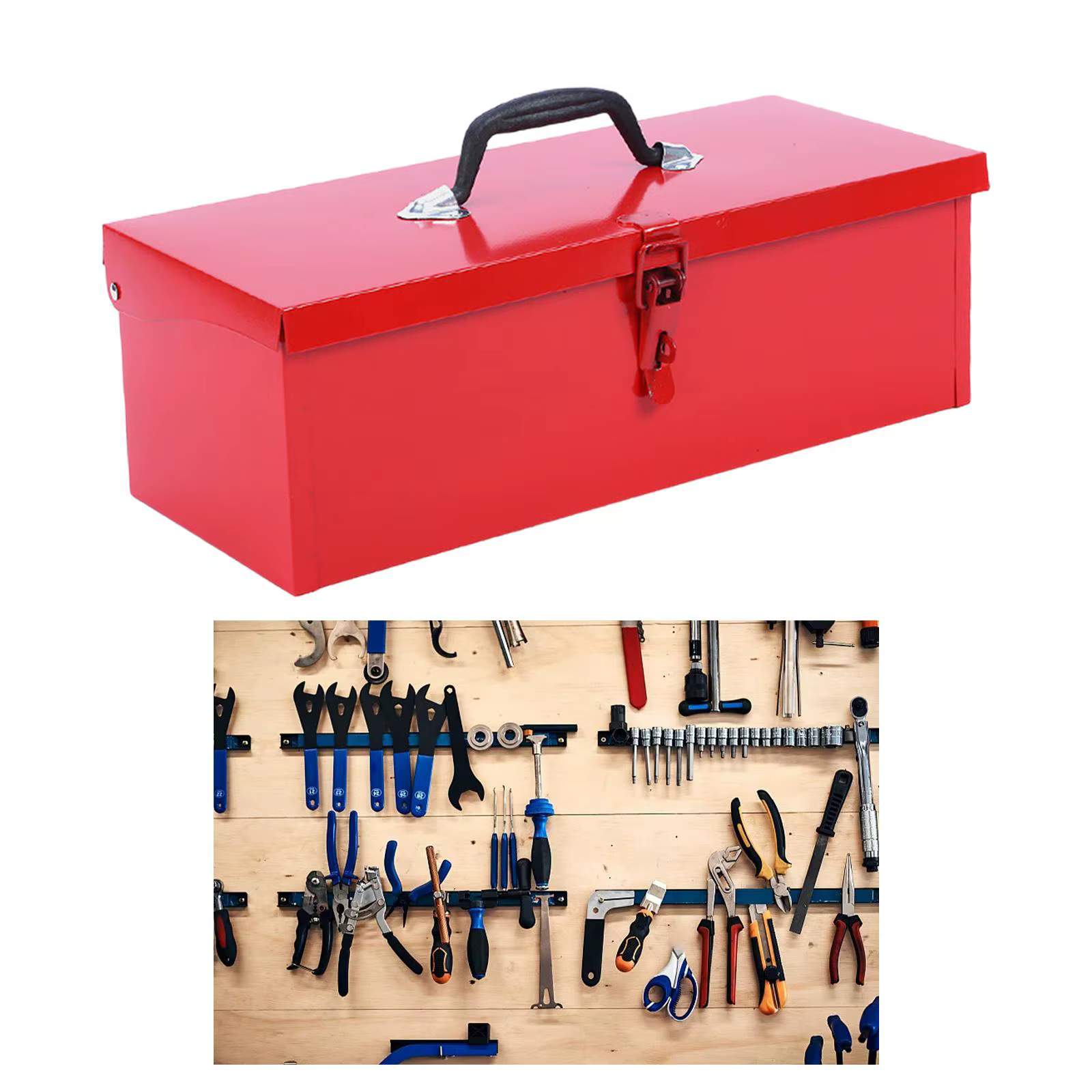 Boîte à outils en fer pour électricien
