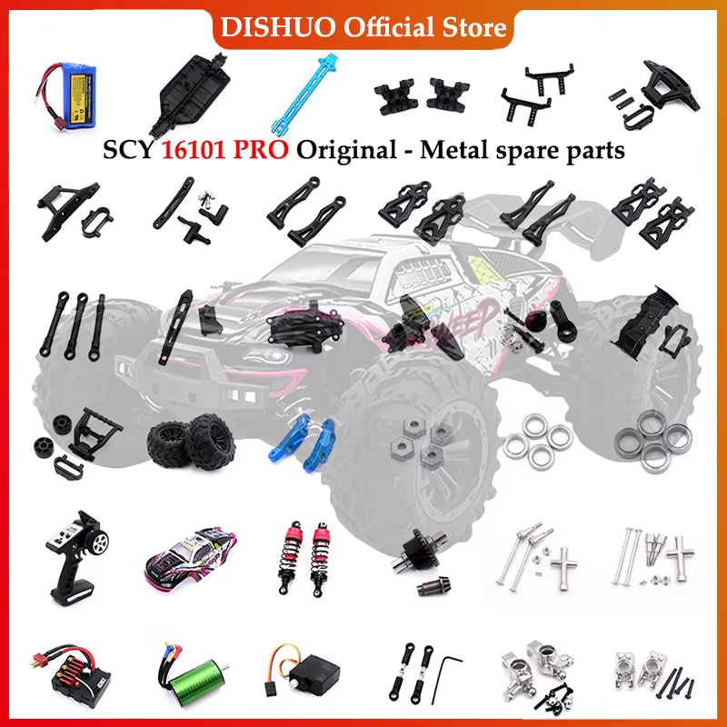 SCY 16101 PRO 16102 PRO 16103 PRO RC voiture pièces de mise à niveau en métal sans brosse pièces de bricolage pièces originales arbre d'entraînement d'engrenage de moteur sans brosse