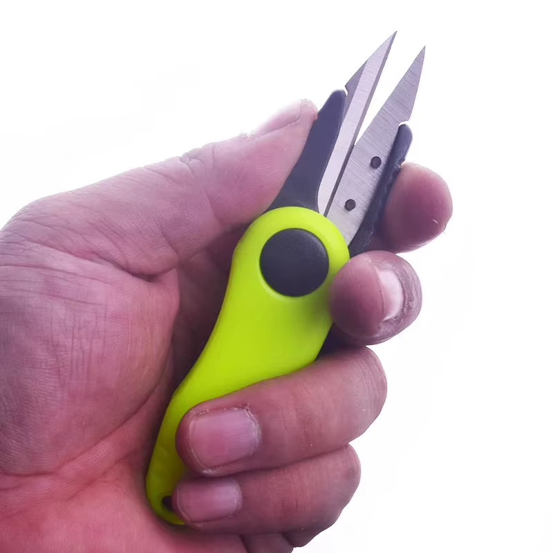 Ackibbik 2 pièces/ensemble Kit d'outils de pêche à nœud rapide ligne de pêche télescopique coupe tondeuse acier inoxydable ciseaux à poisson accessoires