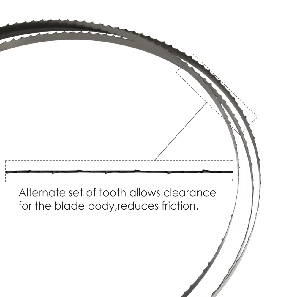 TASP 2 lames de scie à ruban 1712 mm 1712x6.35x0.35mm 6 TPI pour scies