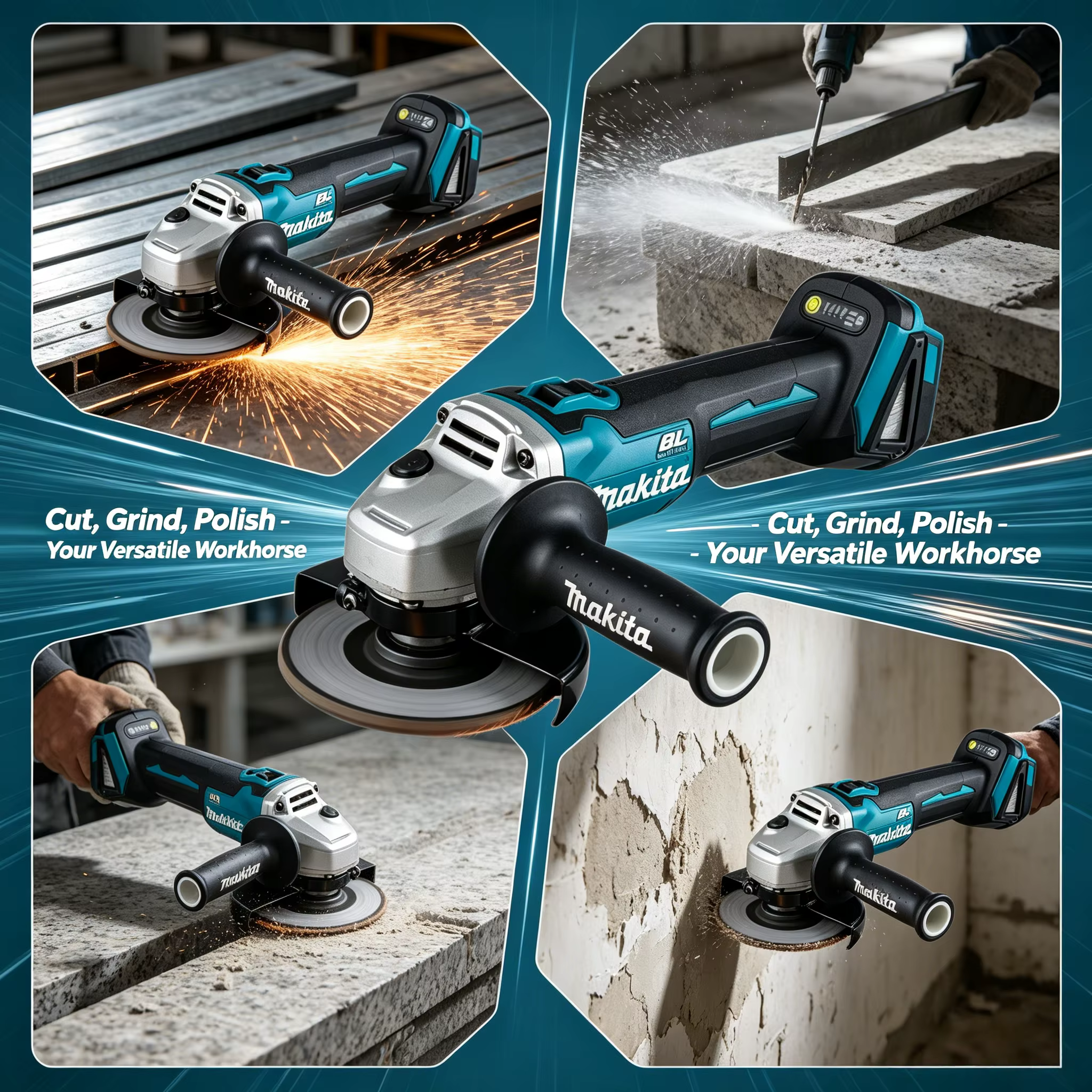 Meuleuse d'angle électrique sans fil Makita DGA404 18V 125mm
