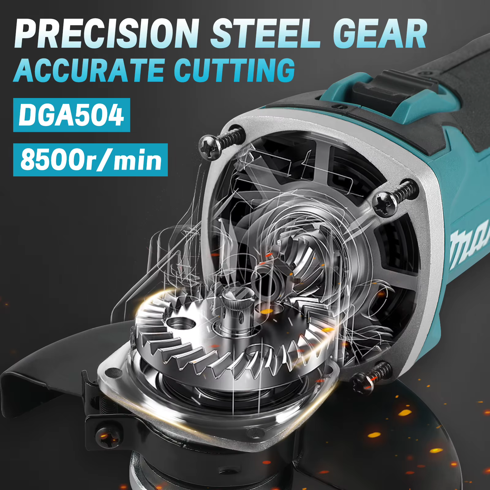 Meuleuse d'angle sans fil Makita DGA504 18V 6.0Ah 125mm