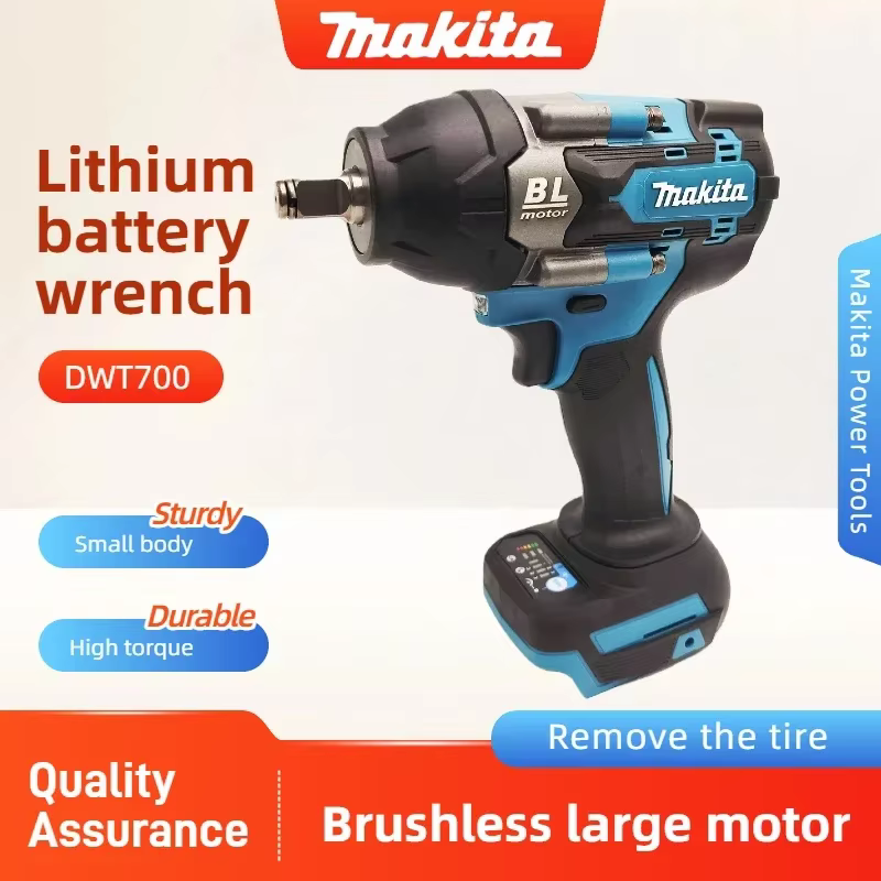 Clé à chocs sans fil Makita DTW700Z 18V - Perceuse-visseuse électrique rechargeable sans balais et outil