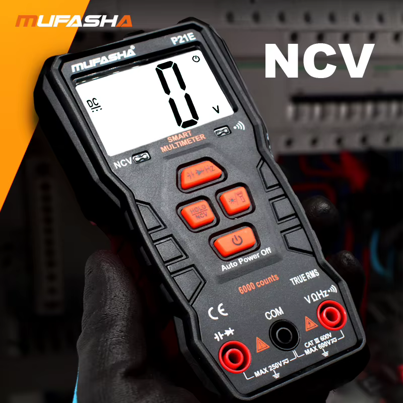 MUFASHA multimètre numérique avec fonction d'alarme automatique 0.5V ~ 6000V tension cc 1V ~