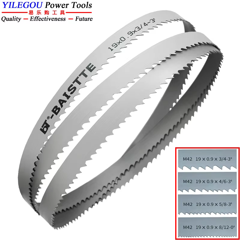 2160 2360 2460 2560 2720 2930mm M42 lames de scie à ruban bi-métal 19x0.9mm lame