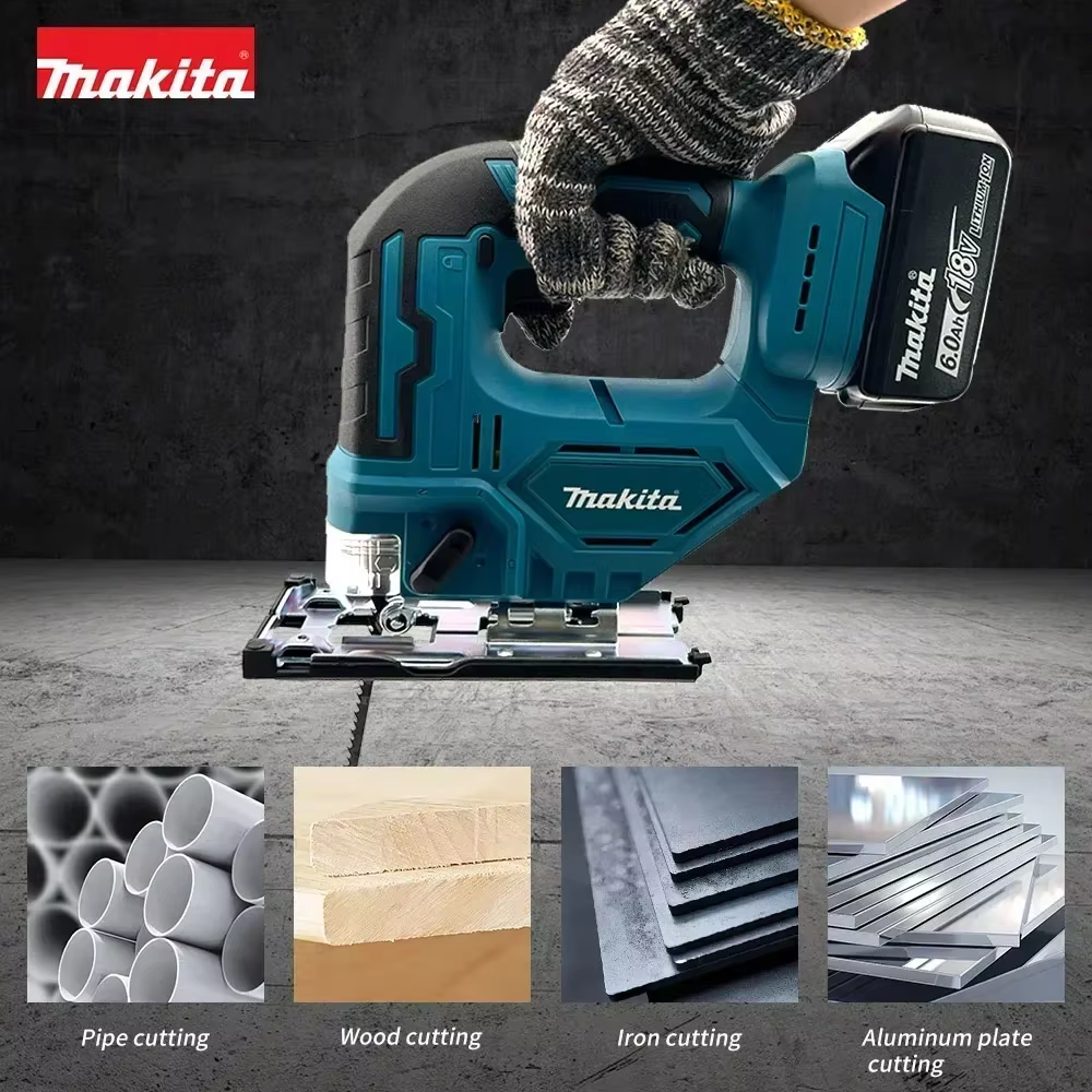 Scie sauteuse électrique sans fil Makita DJV182 340W avec lame de scie