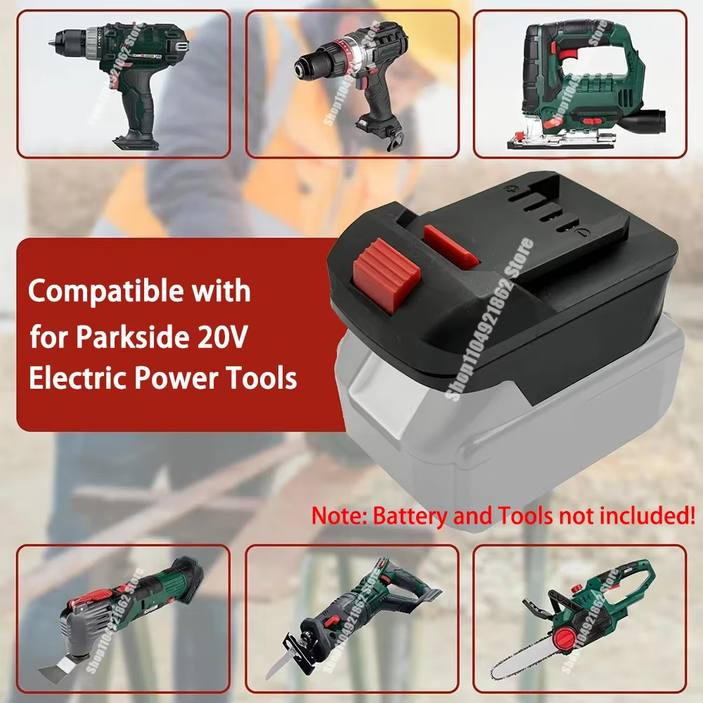 Accessoires de batterie Li-ion pour Parkside pour XTeam 20V adaptateur d'outil électrique convertisseur