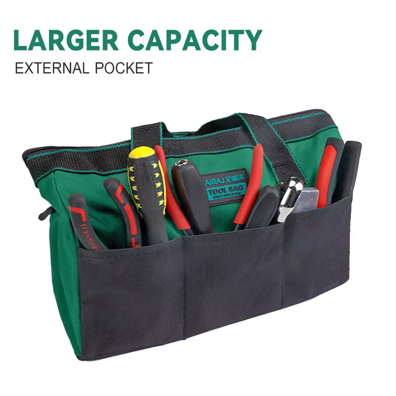 AIRAJ 13 Pouce Outil Sac Électricien Multifonctionnel Forte Durable Oxford Épaissie Bois De Stockage Portable Sac De Poche