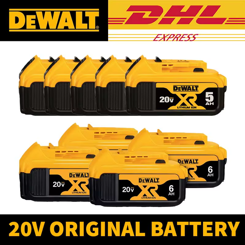 Batterie originale Dewalt 20V MAX 5Ah 6Ah 18650 ‌