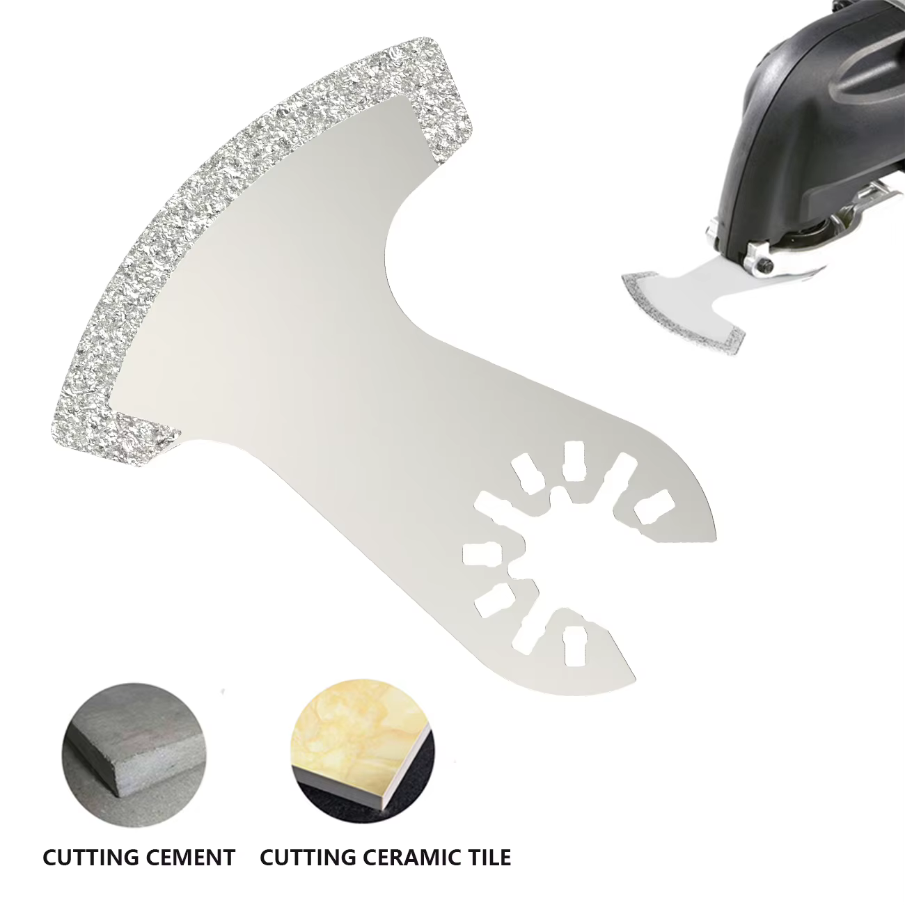 Lames de scie diamantées oscillantes, multi-outils, coupe-acier à haute teneur en carbone, adaptées au câble Fein Bosch Milwaukee Porter Dewalt 4 pièces